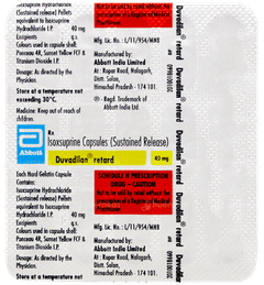 Duvadilan Retard Capsule 15 Duvadilan Retard Capsule 15