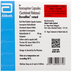 Duvadilan Retard Capsule 15 Duvadilan Retard Capsule 15