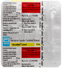 Duvadilan Retard Capsule 15 Duvadilan Retard Capsule 15