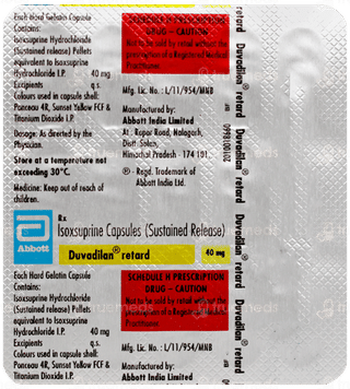 Duvadilan Retard Capsule 15
