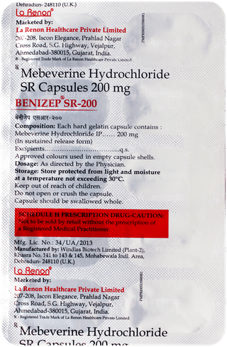 Benizep Sr 200 Capsule 10