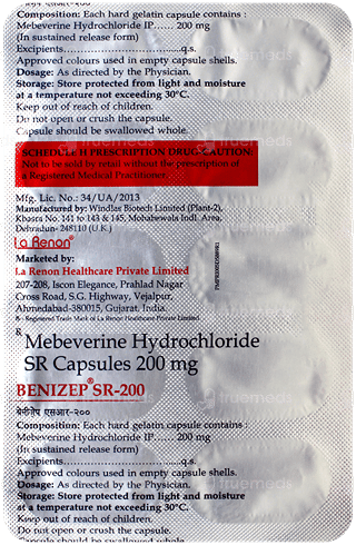 Benizep Sr 200 Capsule 10