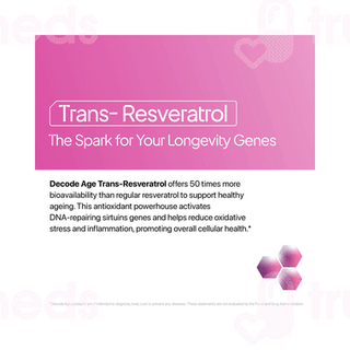 Decode Age Trans Resveratrol 250 Vegetarian Capsule 60