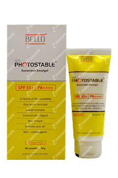 New Photostable Sunscreen Emulgel 50 GM