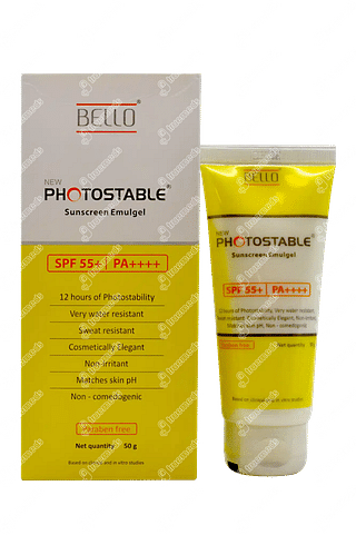 New Photostable Sunscreen Emulgel 50 GM