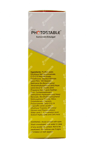 New Photostable Sunscreen Emulgel 50 GM