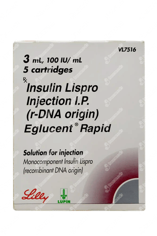 Eglucent Rapid 100iu Cartridge 3ml