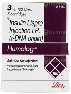 Humalog 100iu 3ml Pack Of 5 Cartridges Humalog 100iu 3ml Pack Of 5 Cartridges