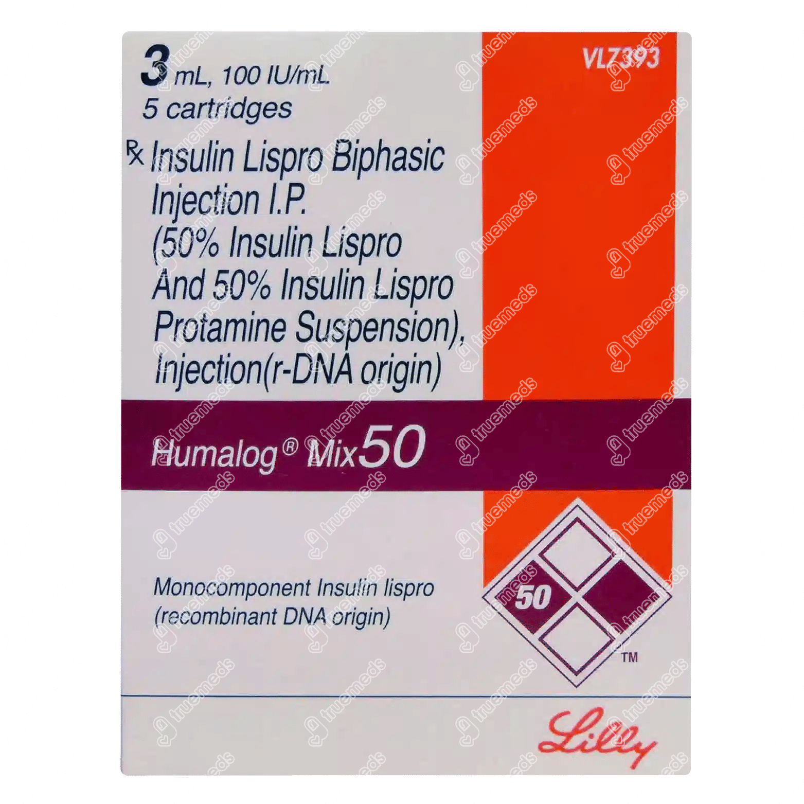 Humalog Mix 50/50 100 IU Cartridge 3 ML (box Of Order Humalog Mix 50/