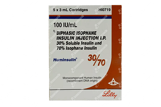 Huminsulin 30/70 100iu Cartridges 3ml Pack Of 5 Injections