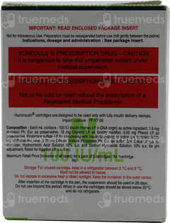 Huminsulin N 100Iu Cartridge 3Ml Pack Of 5 Injections