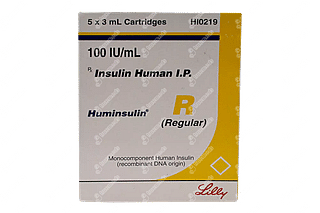 Huminsulin R 100 IU Cartridge 3 ML Pack Of 5