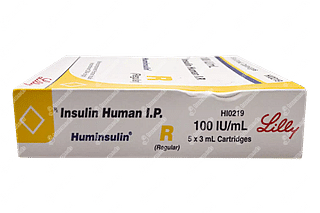 Huminsulin R 100 IU Cartridge 3 ML Pack Of 5