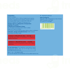 Insugen 30/70 100iu Refil 3ml Pack Of 5 Injections Insugen 30/70 100iu Refil 3ml Pack Of 5 Injections