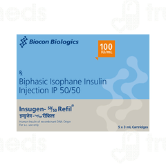 Insugen Refil 50/50 100 IU Cartridge 3 ML