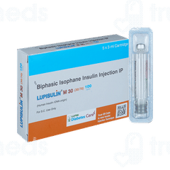 Lupisulin M 30 100iu Cartridges 3ml Pack Of 5 Injections Lupisulin M 30 100iu Cartridges 3ml Pack Of 5 Injections