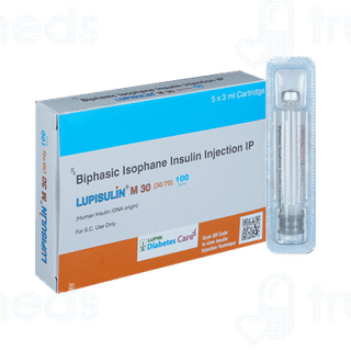 Lupisulin M 30 100iu Cartridges 3ml Pack Of 5 Injections