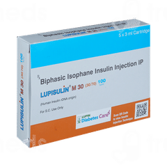 Lupisulin M 30 100iu Cartridges 3ml Pack Of 5 Injections Lupisulin M 30 100iu Cartridges 3ml Pack Of 5 Injections