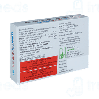 Lupisulin M 30 100iu Cartridges 3ml Pack Of 5 Injections