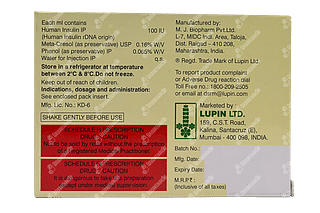 Lupisulin N 100iu Cartridges 3ml Pack Of 5 Injections