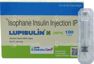 Lupisulin N 100Iu Cartridges 3Ml Pack Of 5 Injections
