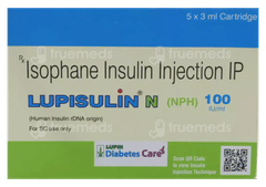 Lupisulin N 100Iu Cartridges 3Ml Pack Of 5 Injections