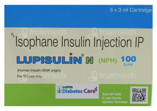 Lupisulin N 100Iu Cartridges 3Ml Pack Of 5 Injections