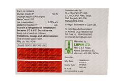 Lupisulin R 100iu Cartridges 3ml Pack Of 5 Injections