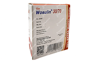 Wosulin New 30/70 100iu Cartridges 3ml Pack Of 3 Injections