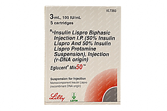 Eglucent Mix 50 100iu Cartridges 3ml Pack Of 5 Injections