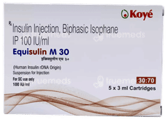 Equisulin M 30/100Iu Cartridge 3Ml