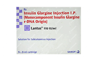 Lantus 100iu Cartridges 3ml Pack Of 5 Injection