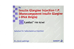 Lantus 100iu Cartridges 3ml Pack Of 5 Injections