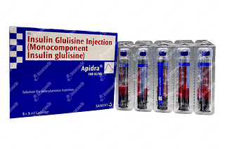 Apidra 100iu Cartridges 3ml Pack Of 5 Injections