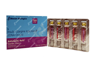 Basalog Refil 100 IU Cartridge 5 * 3 ML