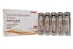 Equisulin M 30 100iu Cartridges 3ml Pack Of 5 Injections