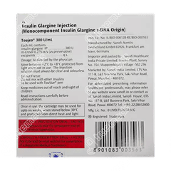 Toujeo 300iu Cartridges 1.5ml Pack Of 3 Injections