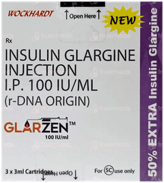 Glarzen New 100Iu Cartridges 3Ml Pack Of 3 Injections