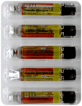 Basaglar 100Iu Cartridges 3Ml Pack Of 5 Injections