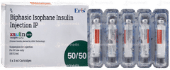 Xsulin 50/50 100iu Cartridges 3ml Pack Of 5 Injections