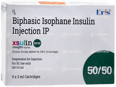 Xsulin 50/50 100iu Cartridges 3ml Pack Of 5 Injections