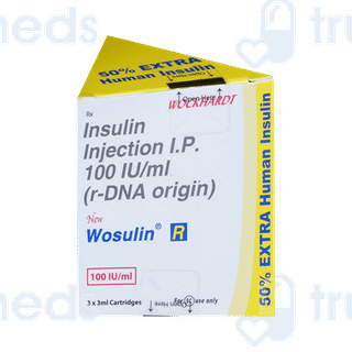 Wosulin R 100iu Cartridge 3ml