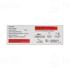 Xsulin R 100iu Cartridge 3ml