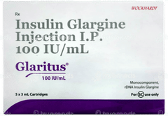 Glaritus 100iu Cartridges 3ml Pack Of 5 Injections