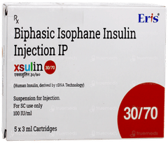 Xsulin 30/70 100Iu Cartridges 3Ml Pack Of 5 Injections