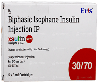 Xsulin 30/70 100Iu Cartridges 3Ml Pack Of 5 Injections