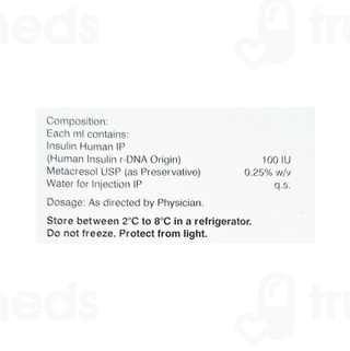 Huminsulin R 100iu Cartridge 3ml