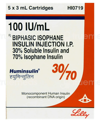 Huminsulin 30/70 100Iu Cartridge 3Ml