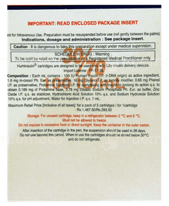 Huminsulin 30/70 100Iu Cartridge 3Ml