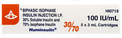 Huminsulin 30/70 100Iu Cartridge 3Ml